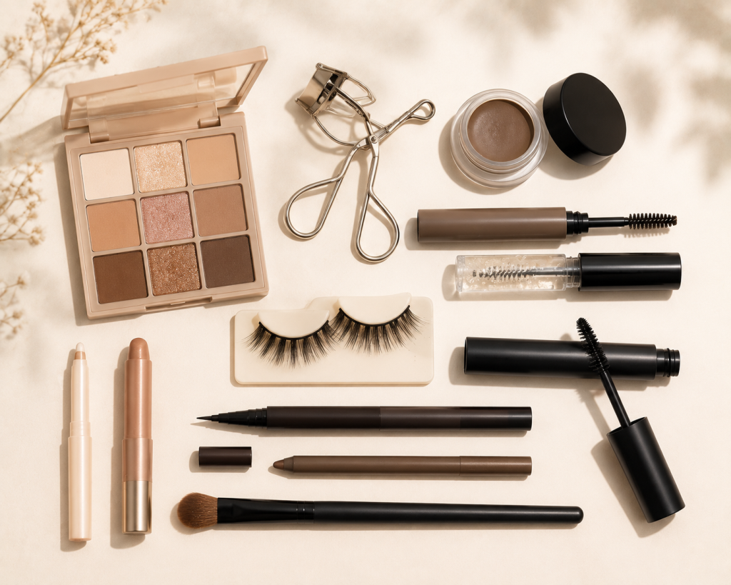 rangkaian produk makeup untuk area mata