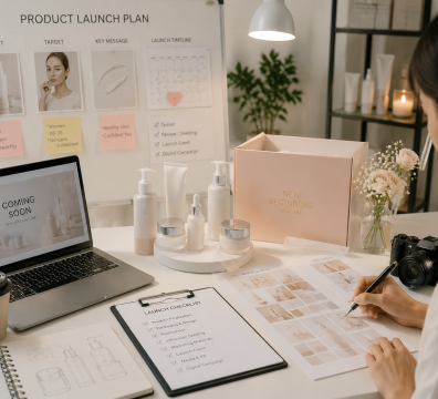 persiapan peluncuran produk kosmetik baru