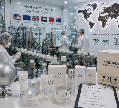 produksi kosmetik untuk merek internasional